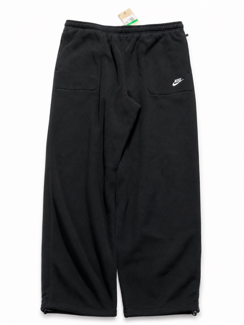 Nike Black Fleece Sweatpants with White Logo